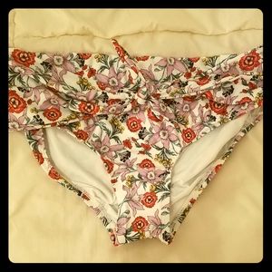 NWT Anthropologie Hipster Floral Bikini Bottom